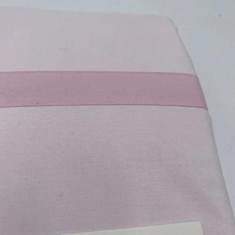 Pottery Barn Kids Organic Cotton Solid Pink Duvet Cover Full Queen NEW Bedding